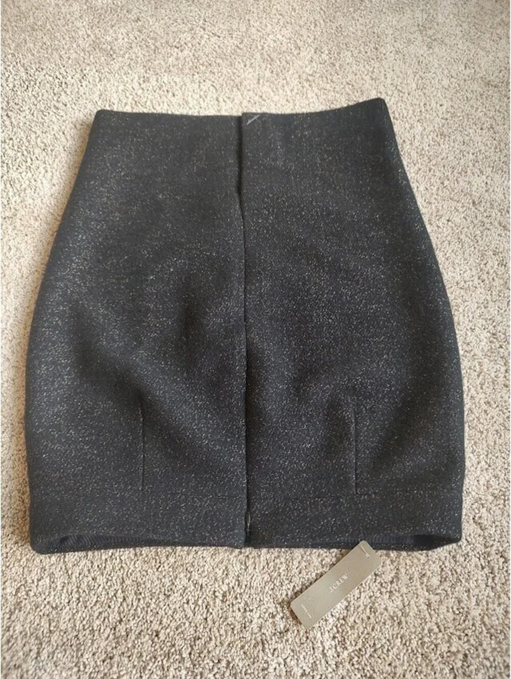 J.Crew Black Sparkle Pencil Skirt Size 4
